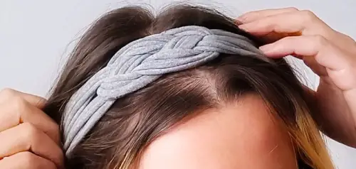 هدبند ساده از تی شرت قدیمی